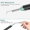 VITCOCO Ear Wax Removal Tool 1920P HD Ear Cleaner with 6 LED Lights and 8 Ear Spoons, Ear Wax Removal with 3mm Mini Visual Ear Inspection Camera, Ear Cleaning Kit Compatible for iPhone, iPad, Android. 