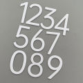 Self Adhesive 3D Number Stickers 0-9 Number Sticker Metal Building Floating Exterior House Apartment Cabinet Mailbox Numbers. 
