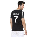 Ronaldo Juventus 7 Number Tape Sleeves T Shirt for Him. 