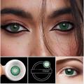 artificial eye lens-Contact lenses Dark Green Color Eye Contact lens with Kit. 