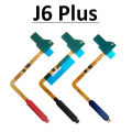 Fingerprint Sensor Home Return Key Menu Button With Power Flex Cable For Samsung J6 Plus J6+ J6plus J610 J610F Black Blue Red. 