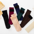 Warm Winter Socks With Fur Lining Free Size For Women Cold-resistant Socks Mango Tech. 