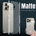 Matte Full Cover Back Film for iPhone 15 Pro Max 15plus Side back Hydrogel Protector for 15pro max films Anti-Fingerprints. 