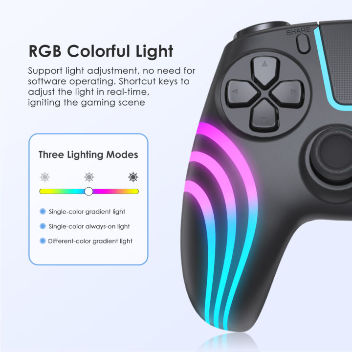 HS-PS5230W%20RGB%20Wireless%20Controller%20for%20PS5%20/PS5%20SLIM%20/PS5%20PRO%20/PC%20(BLACK)%20-%20Image%205
