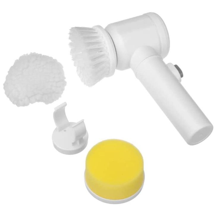 5 in 1 Magic Brush Nylon Bathtub Electric Multi-functional Household Tools Bath Kitchen Cleaning Brush Window Cleaner