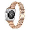 2 in 1 Bling Watch Strap + Case for Apple Watch Band Jam Tangan Tali Jam Series 6 5 4 3 2 1 SE Women Lady Diamond Band Strap for IWatch 6 44MM 40MM 42MM 38MM Stainless Steel Bracelet. 