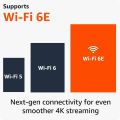 All-new Amazon Fire TV Stick 4K Max streaming device, supports Wi-Fi 6E, free & live TV without cable or satellite, AI Art. 