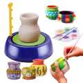 Braintastic Kids Pottery Wheel Kit - Battery Operated Pottery Wheel & Painting Kit for Beginners with Modeling Clay, Sculpting Clay & Tools, Arts & Crafts Kids Age 8-12, 9yrs+. 