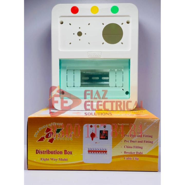 Solar PVC Pannel Box 8 way with changeover and meter option