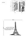 Wall Stickers Eiffel Tower Wall Sticker Paris Famous Building Wall Sticker For Living Room.. 