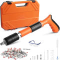 Dazzin - Manual Steel Nail Tool | Mini Concrete Wall Mounting Rivet Tool | Portable Slotted Nail Shooting Machine | Adjustable Low-Noise Cement Wall Fastening Hand Tool | Lightweight Wire Nailer. 