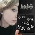 Genshin Impact Element Cute Earrings Studs Jewelry Luxury Game Anime Earrings Stainlees Steel Earrings Studs Silver Color. 