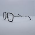 GERMANY Stainless Steel Glasses Steel Blade Luxury Brand Square Bridge Computer Glasses with UV Lens to Protect Your Vision for Unisex. 