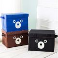 Panda Design Storage Bag Cartoon Printed Folding Storage Bins Quilt Basket Kid Toys Organizer Storage Boxes Cabinet Wardrobe Storage Bags. 