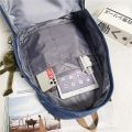 New 5 Pcs Set Women Laptop Backpack Canvas School Bags For Teenage Girls Kawaii College Student Kids Book Bag Rucksack. 