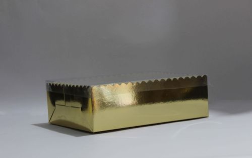 transparent box, clear top, gift box, 12*9*3, golden