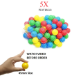 Mini Soft Balls For Kids Pool Mini 45 mm Size Plastic for Tent, Multi color balls small size Multipurpose balls for kids. 