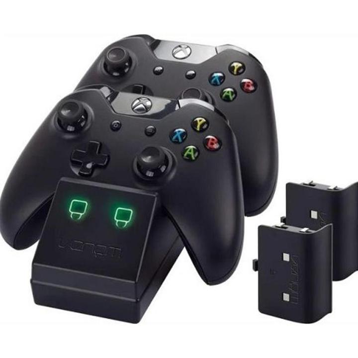 Venom Twin Docking Station - Black - Xbox One with 2 X Rechargeable Battery Packs