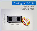 DC 12v Cooling fan 6cm x 6cm  / 2.3 inch x 2.3 inchfor 12v UPS Inverters Chargers Power Supply. 