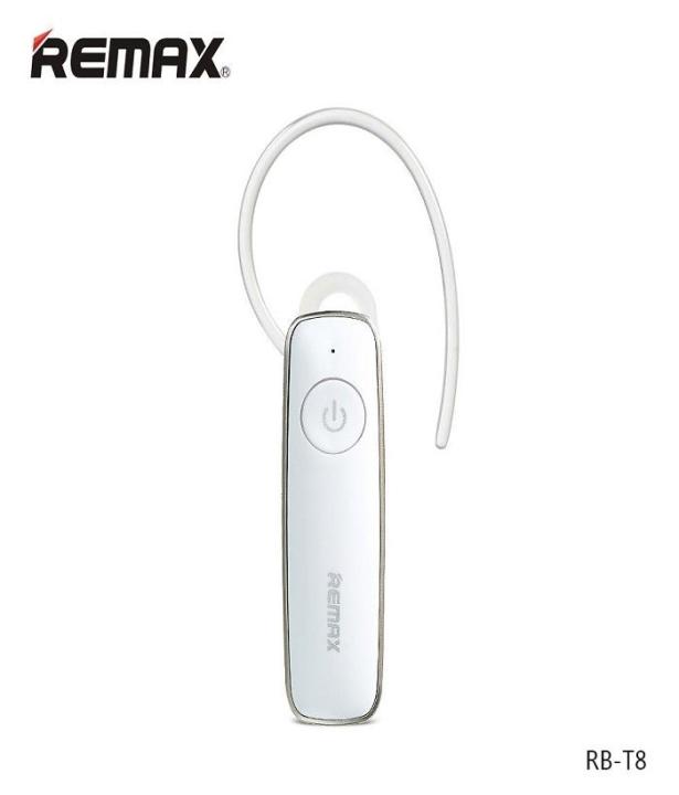 Remax Bluetooth Handsfree T8 White Colour