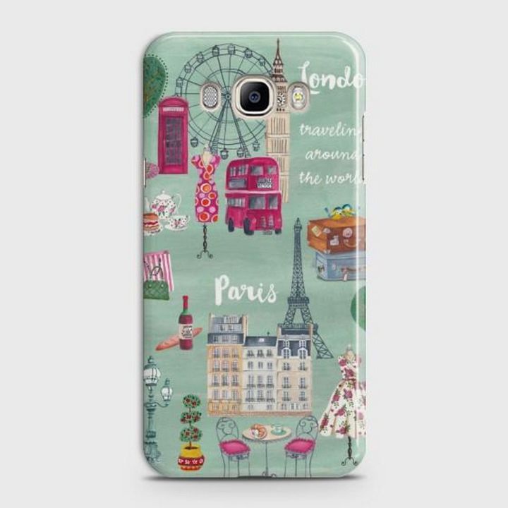 Samsung J7 2016 (J710) Cover - SkinLee HQ Hard Case - London, Paris, New york - SKINLEE-157-1-218-26