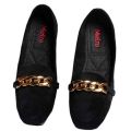 Women's Velvet Pumps with Chain Style, Comfortable and Stylish Loafers for Outdoor Events, Available in Sizes 36-40. 
