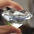 40mm Clear Paperweight Faceted Cut Glass Giant Artificial Diamond Jewelry Decor. 