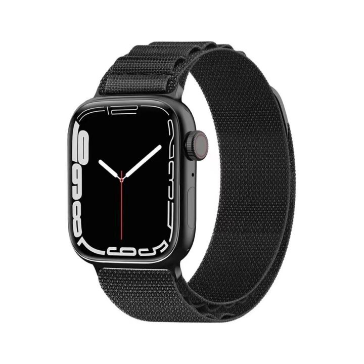 Black%20Alpine%20Loop%20Smart%20Watch%20Strap%20Active%20A-port%20Dry%20Fit%20Water%20Proof%20Pure%20Fabric%20Nylon%20Band%20Free%20Size%20Adjustable%20Metal%20G-Hook%20-%20Image%203