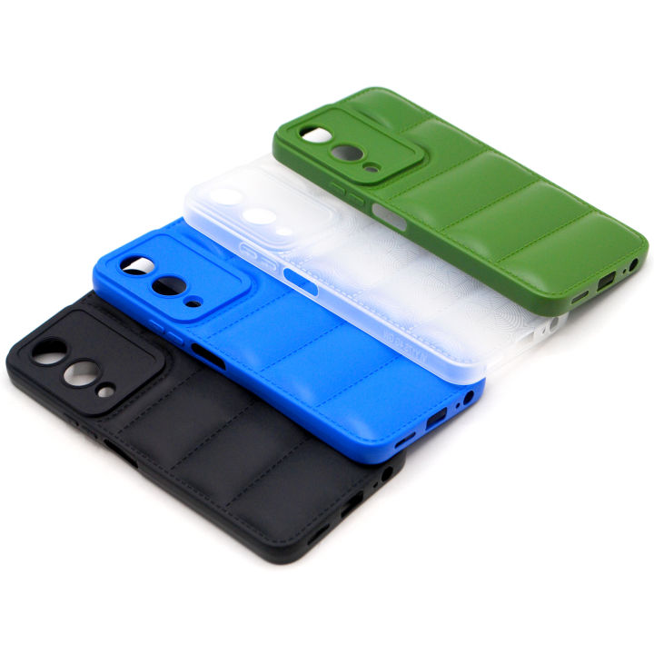 Vivo Y17s Back Cover Multicolour Soft Puff Case For Vivo Y17s