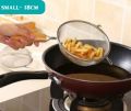 Stainless Steel Deep Frying Strainer Wooden Hndle | Fine Mesh Kitchen Chalni for Fries, Pakoray, Pasta, Noodles & Cooking. 