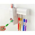 Wall Mounted Toothpaste Dispenser - Hands-Free and Hygienic Toothpaste Squeezer with One-Touch Button, Easy to Install and Refill, Space-Saving and Practical Design, Ideal for Bathroom Organization and Toothpaste Management. 