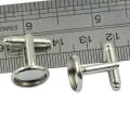 10pcs Cabochon Blank Round Bezel Setting Base Cufflink Cuff Link Finding. 