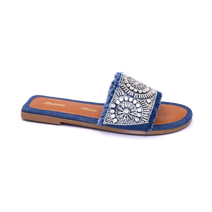 Bata%20Blue%20Chappals%20For%20Women%20-%20Image%202