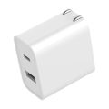 Xiaomi USB Charger 1A1C 30W(Max) Smart Output PD 2.0 QC 3.0 Quick Charging Type-C 5V=3A 9V=3A 15V=2A 12V=2.25A Type-A. 