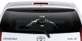 Reflective Waterproof Batman 2 Feet Size Car Sticker for Rear Screen, Auto Styling Stickers, Auto Decoration. 