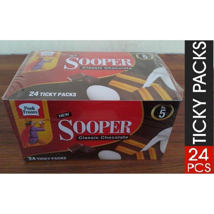 Peek Freans Sooper Biscuit 24 Ticky Packs Box