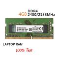 4gb Ram DDR4 for Laptop Multi Brands 2133 MHZ 2400 MHZ 2666 MHz Available 100% Orignal Branded Quality. 
