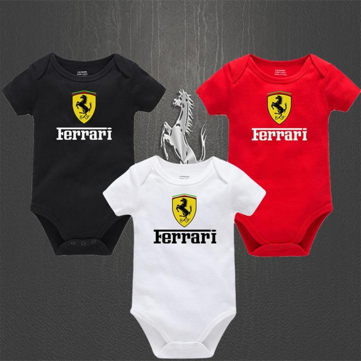 Ferrari Baby Romper Unisex 100% Soft Cotton