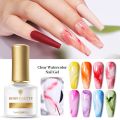 BORN PRETTY 7ML Watercolor Nail Gel UV LED Black White Marble Nails Semi Permanent Soak Off Nail Art Gel Varnish DIY. 