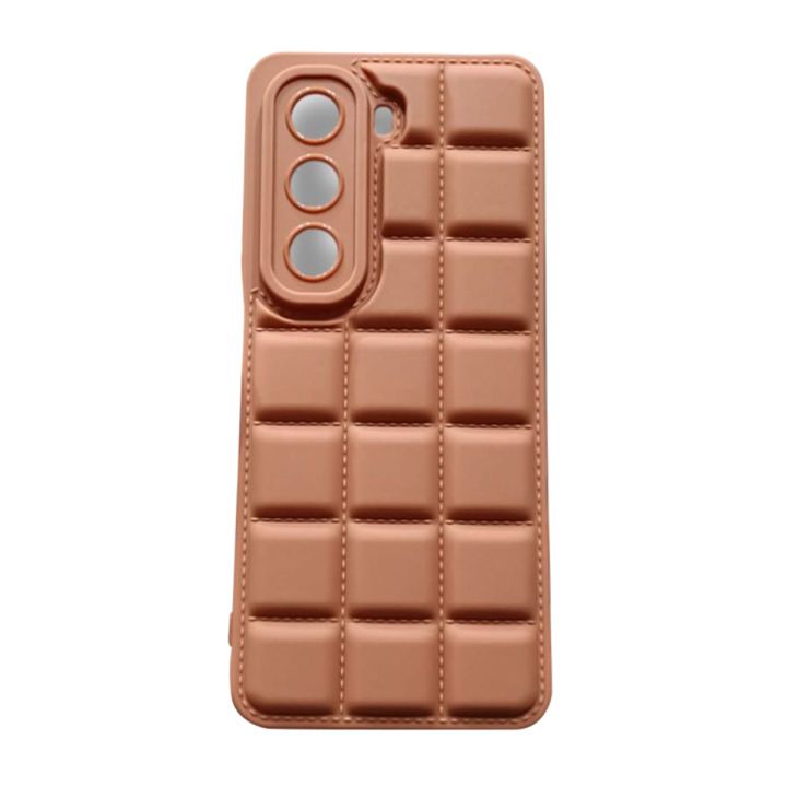 Infinix Hot 50 Pro Plus Soft Puffer Down Jacket Phone Case with Camera Protection, Shock Absorbent TPU, Stylish Box Design, Slim and Lightweight, Wireless Charging Compatible