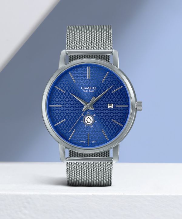 Original Casio - MTP-B125M-2AVDF Stainless Steel Wrist Watch For Men