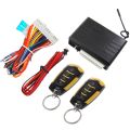 Car central lock keyless entry kit-1 x controller
2 x remote control
1 x Wiring kit
1 x LED indicator-black. 