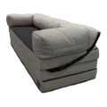 Relaxsit Fold Out Z Chair Couple Bed mattress double Folding Bed Two tone Sofa Cum Bed Mattress Foam. 