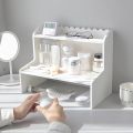 DIY Desktop Organizer Office Desk Storage Rack, Expandable Stand for Top of Desk, Stationery Cosmetics Toy Storage Display, White Desktop Shelf for Office. 
