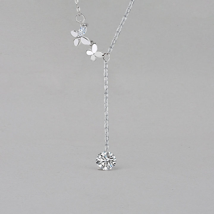2021 Summer Jewelry Butterfly Necklace Women's Niche Design Jewelry Trend Clavicle Chain Temperament Simple Necklace