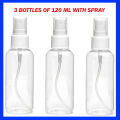 Reusable Plastic Empty Spray Bottle 120 ml. 