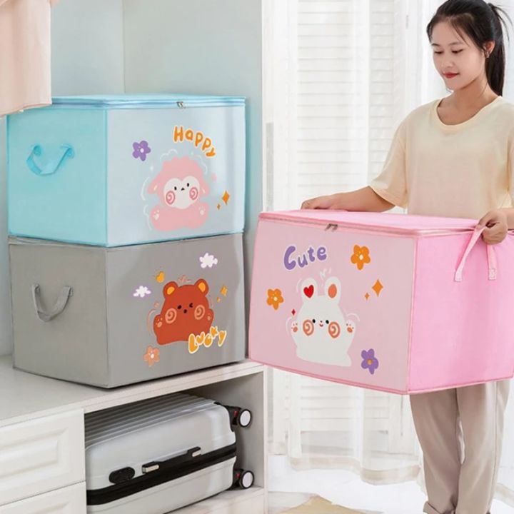 Cube Folding Toys Storage Box Kids Toys Organizer Box Felt Cloth Fabric ...