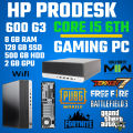 H.P PRODESK 600 G3 SFF [CORE I5 6TH  GEN, 8GB RAM, 128GB SSD, 500 GB HDD, 2GB GAMING GRAPHIC CARD ]. 