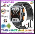 Android Smartwatch for Men - 4/64GB, GPS, Dual Camera, NFC, WiFi. 