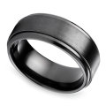 Titanium Black Stainless Steel Ring For Men. 